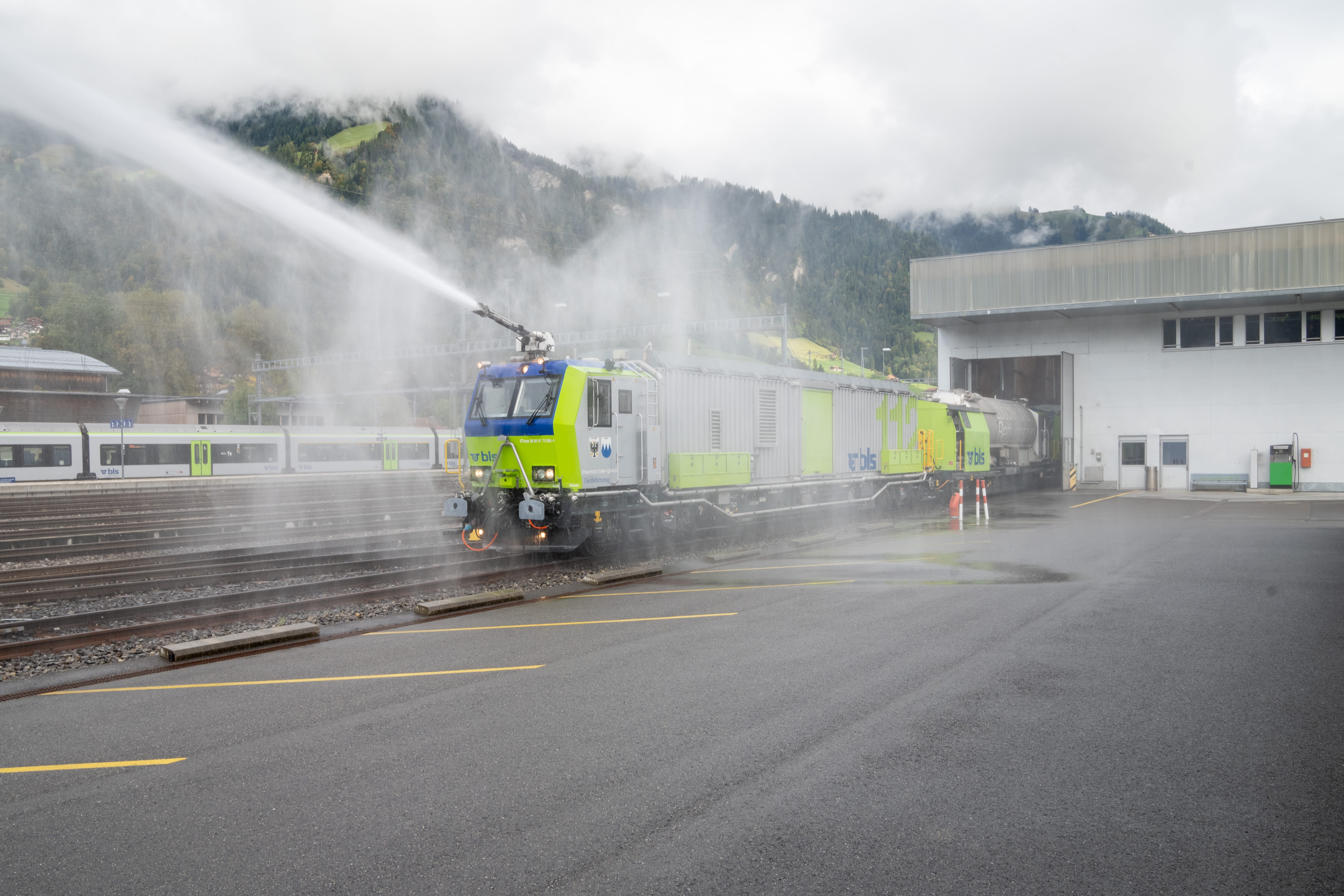 Loesch- und Rettungszug bei Uebung