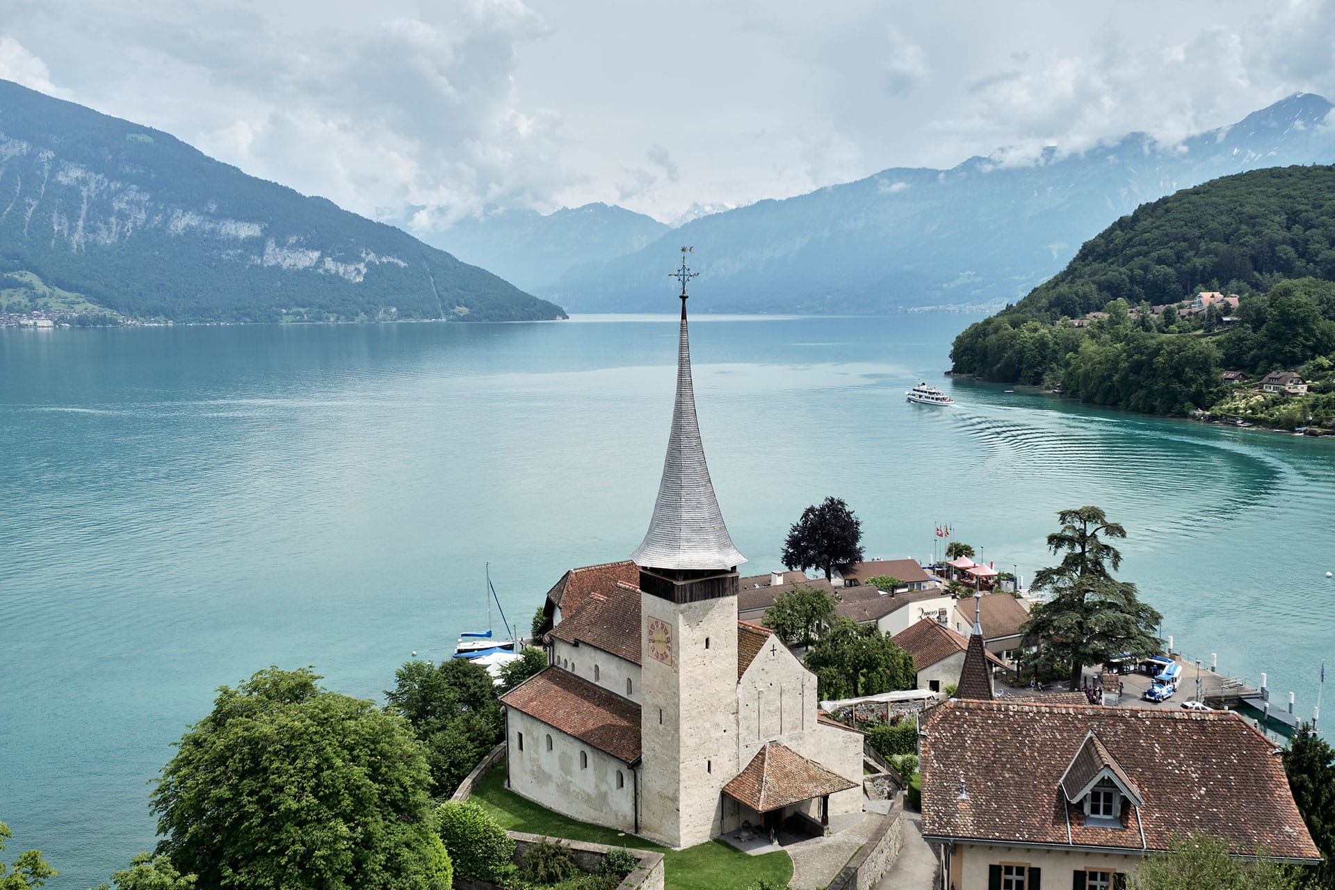 Aussteigen-Spiez-Kirche