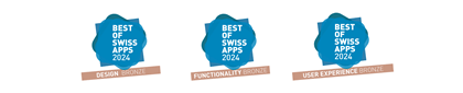 BLS Mobil - Best of Swiss App Awards 2024 dreimal Bronze für Design, Functionality und User Experience