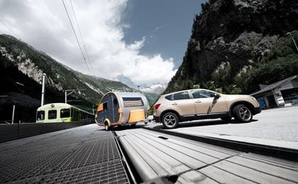 Autoverlad Wohnwagen