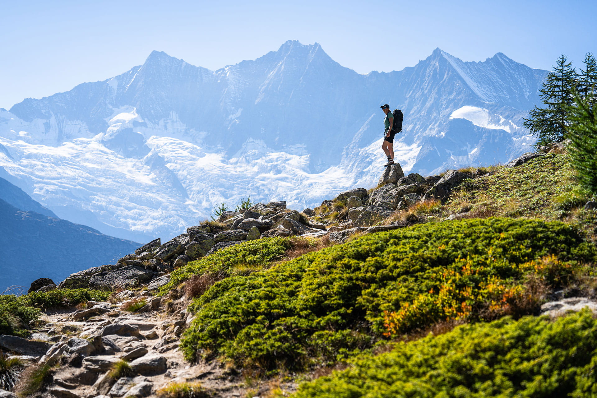 Wandern Saas Fee Mischabelmassiv