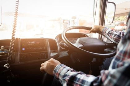 Grossraumfahrzeug Lastwagenfahrer