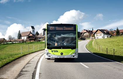 Busmiete Mercedes Benz Citaro vorne