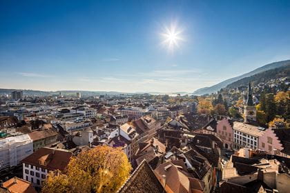 Blick auf Bieler Altstadt im Herbst  Blick auf Bieler Altstadt im Herbst © Stefan Weber