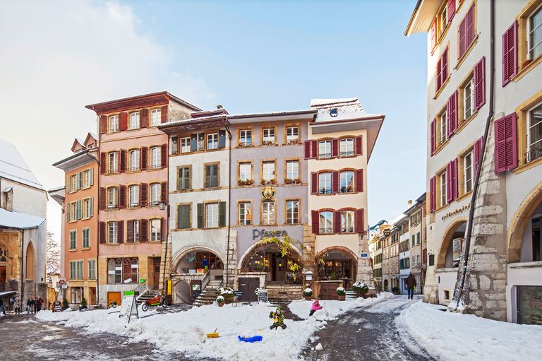 Ring Altstadt Biel im Winter Ring Altstadt Biel im Winter