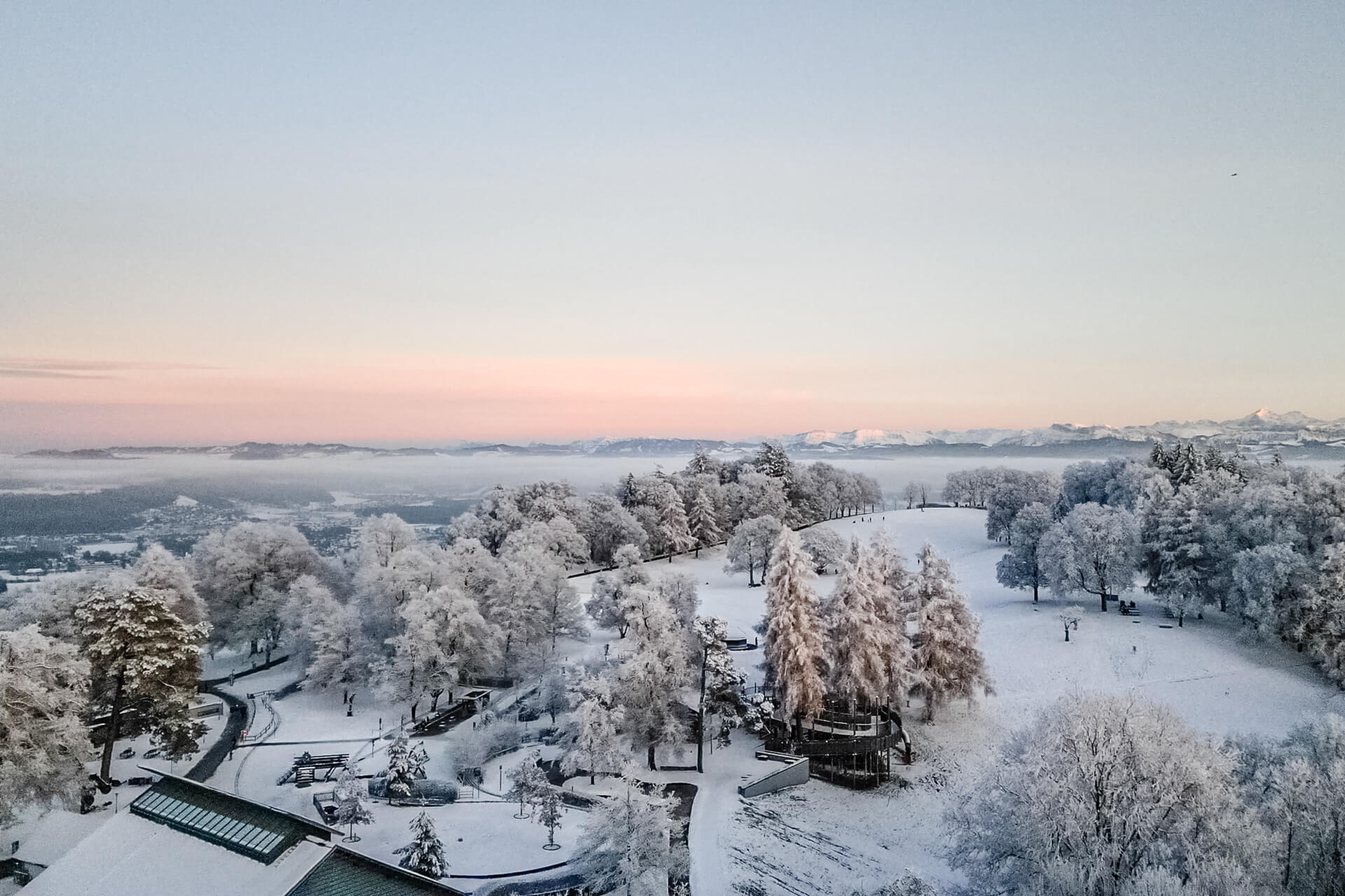 Gurtenpark im Schnee