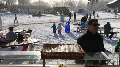 Aussenverpflegungsstand im Winter