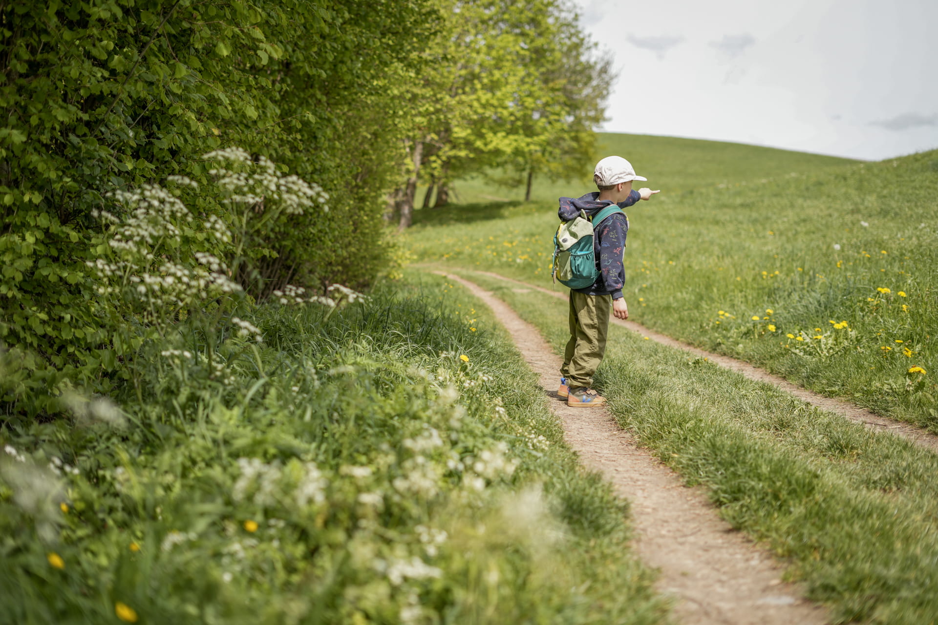 BLS Rätselweg Kehrsatz-Gurten: Kind unterwegs