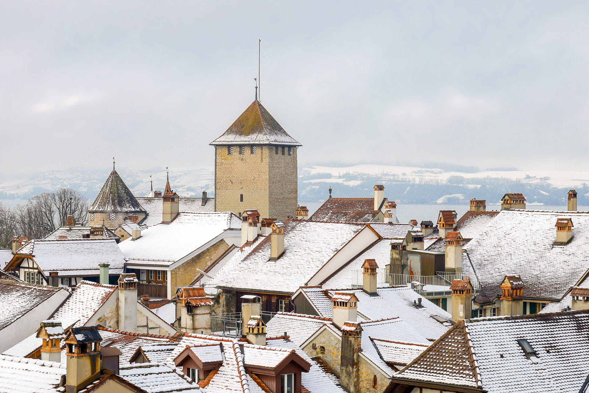 Über den Dächer von Murten – ©WillyPiller