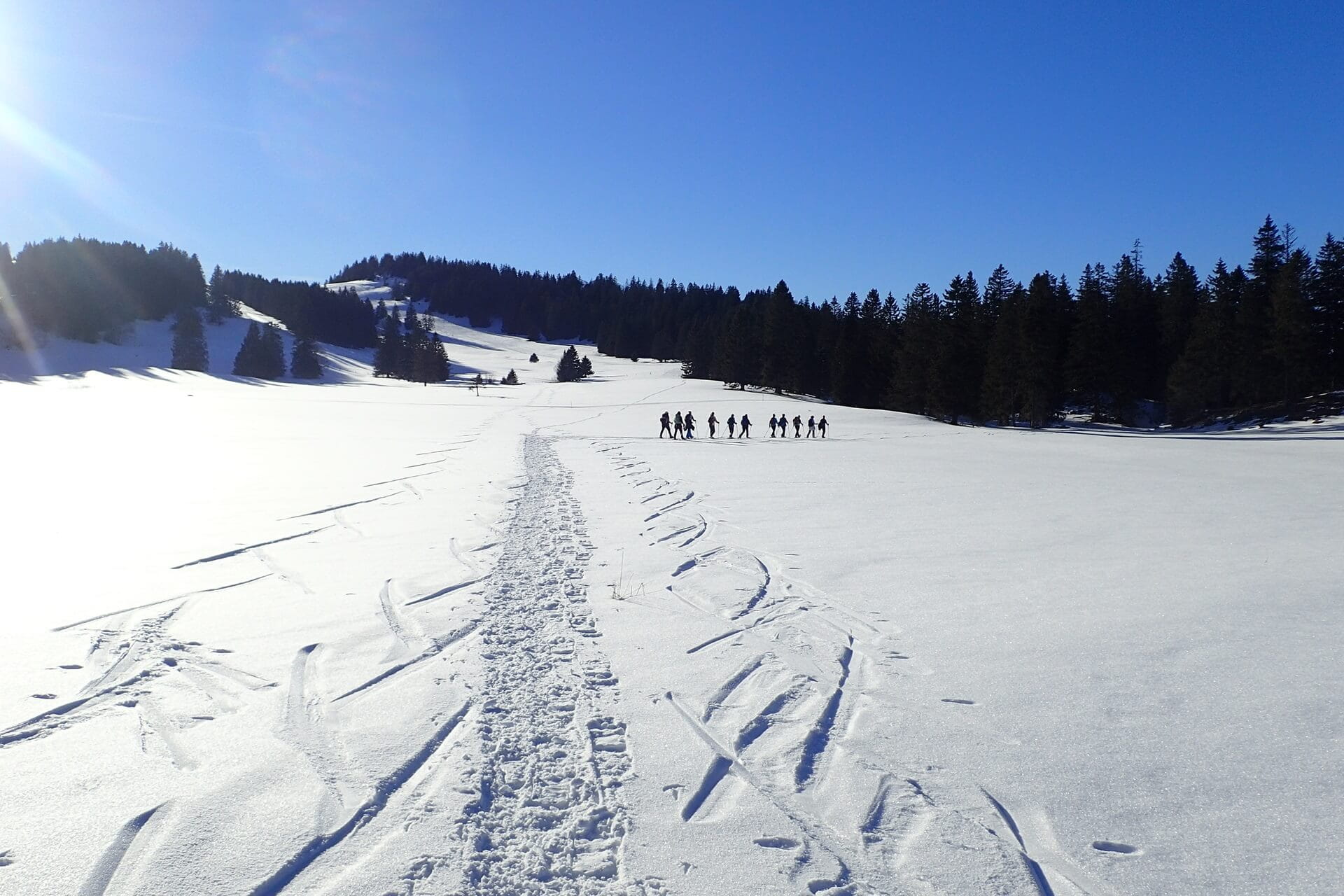 Winterwandern im Val-de-Travers