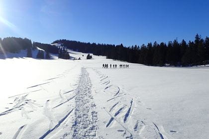 Winterwandern im Val-de-Travers