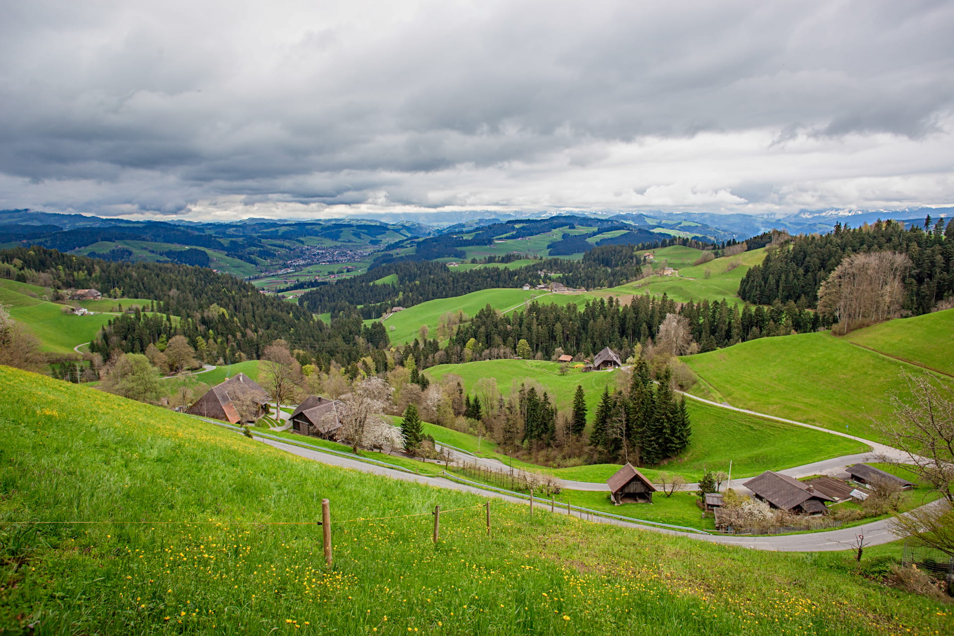 Panorama-Ausblick von der Moosegg