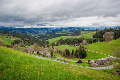 Panorama-Ausblick von der Moosegg
