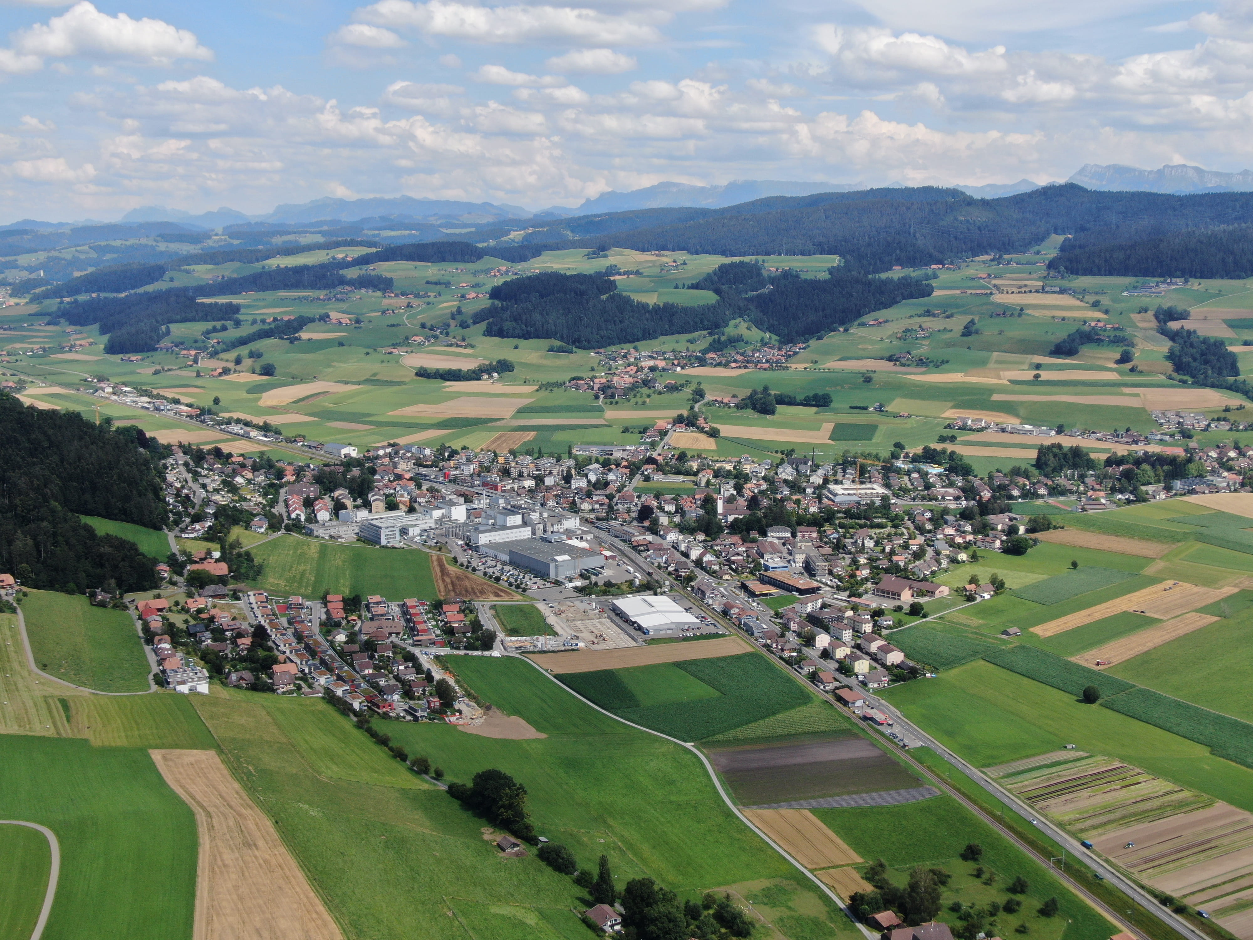 Konolfingen aus der Vogelpersepektive