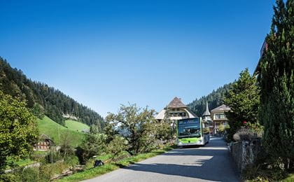 Mit dem BLS Wanderbus durch das idyllische Trub.