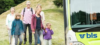 Wandern im Emmental BLS Wanderbus - Das Wander-Erlebnis für die ganze Familie im Emmental.