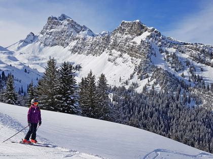 Skifahren auf der Grimmialp im Diemtigtal