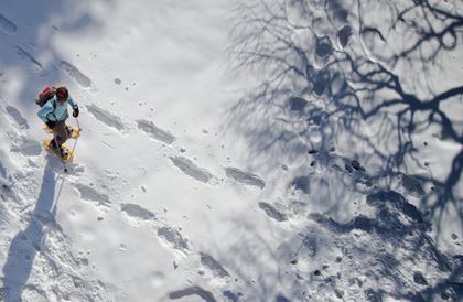Schneeschuh-Spass im Diemtigtal aus der Vogelperspektive