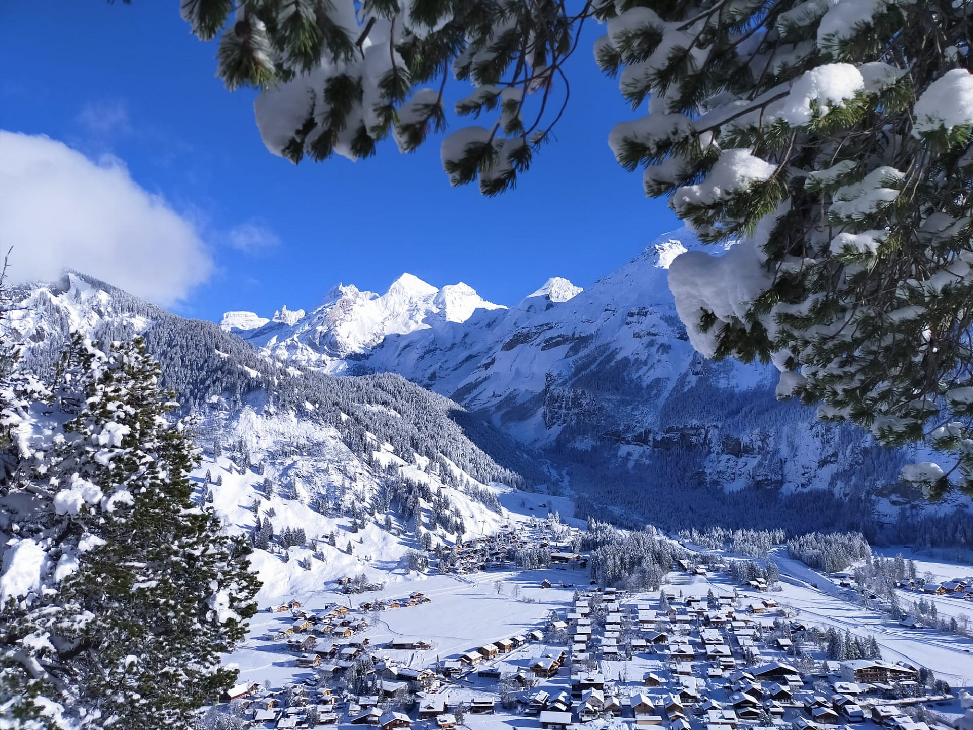 Winterwanderweg Hoeh Aussicht
