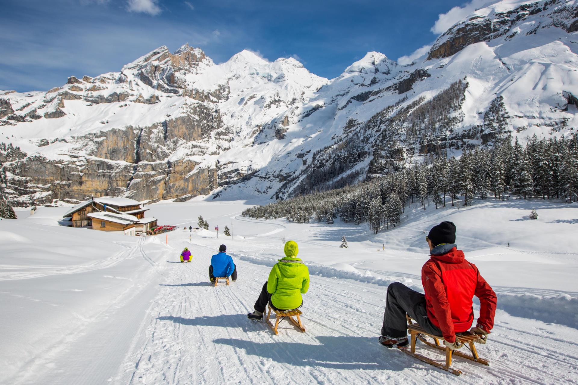 Schlitteln im Kiental