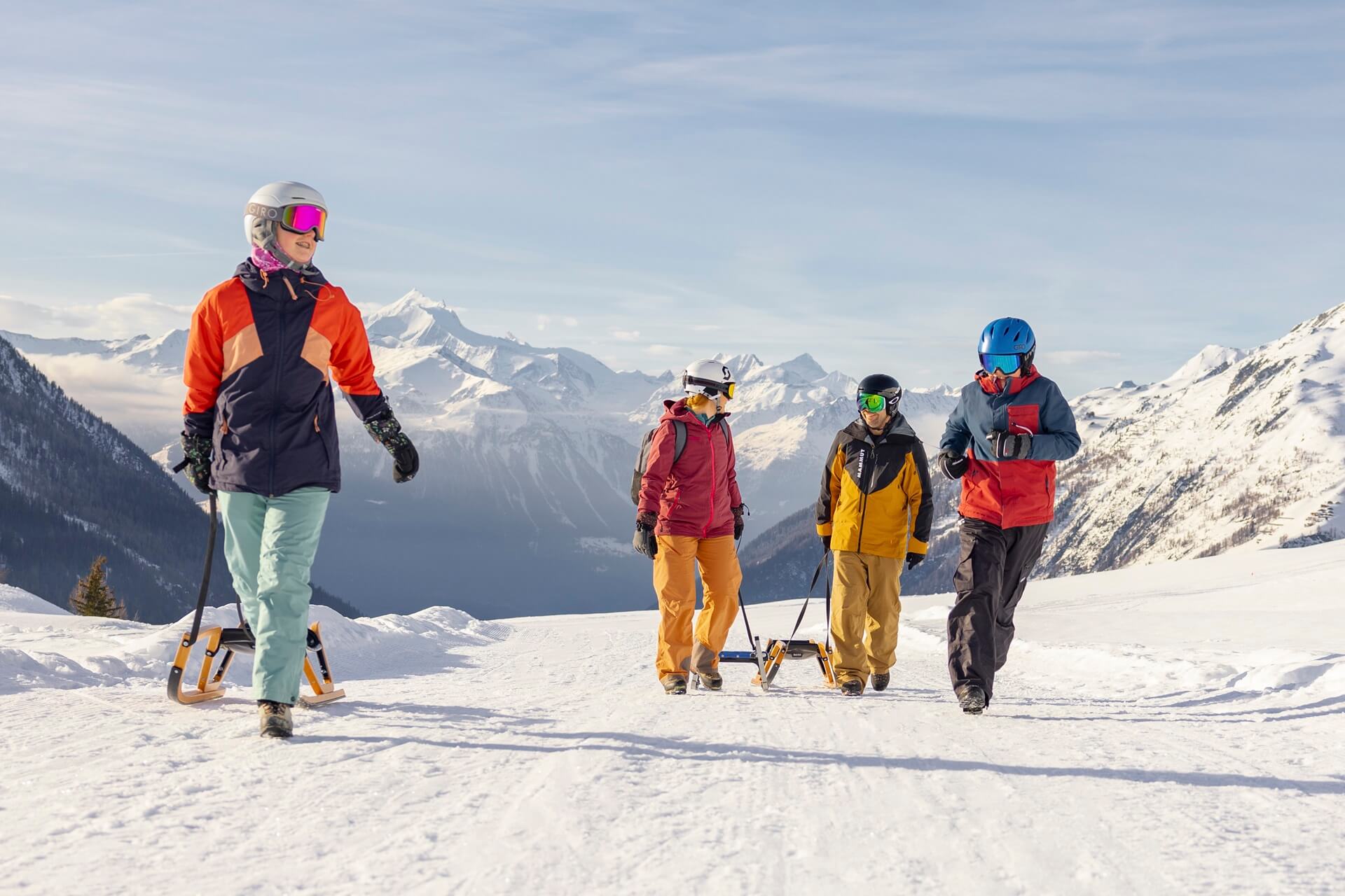 Schlittelspass auf der Lauchernalp