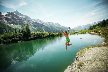 Baden beim Schwarzsee im Lötschental