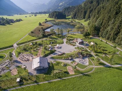 Alpkultur Spielplatz Lenkerseeli aus der Vogelperspektive