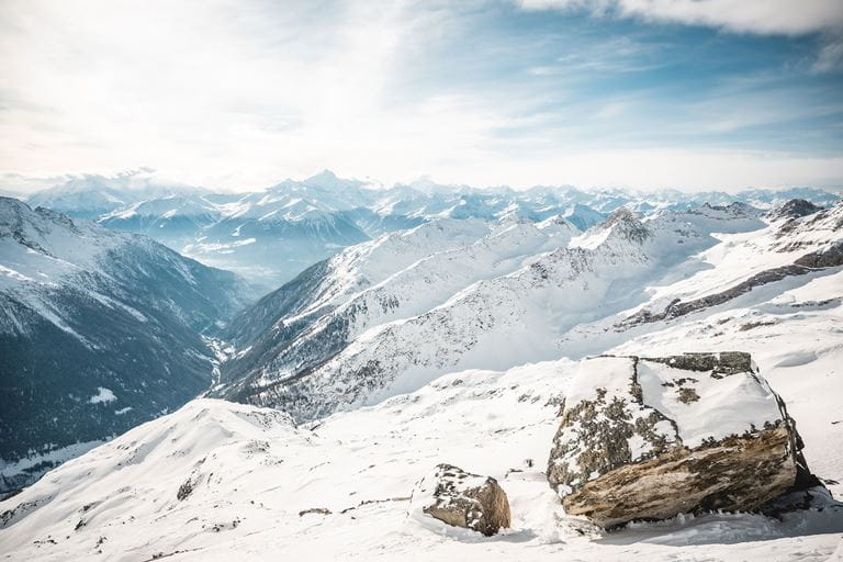 Hochalpine Schneeschuhtour Hockenhorngrat–Lötschenpass