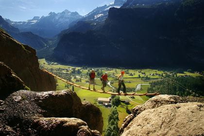 Klettersteig Allmenalp Wasserfallpasserelle