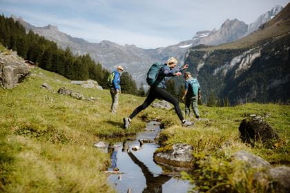 Wandern auf der Allmenalp bei Kandersteg