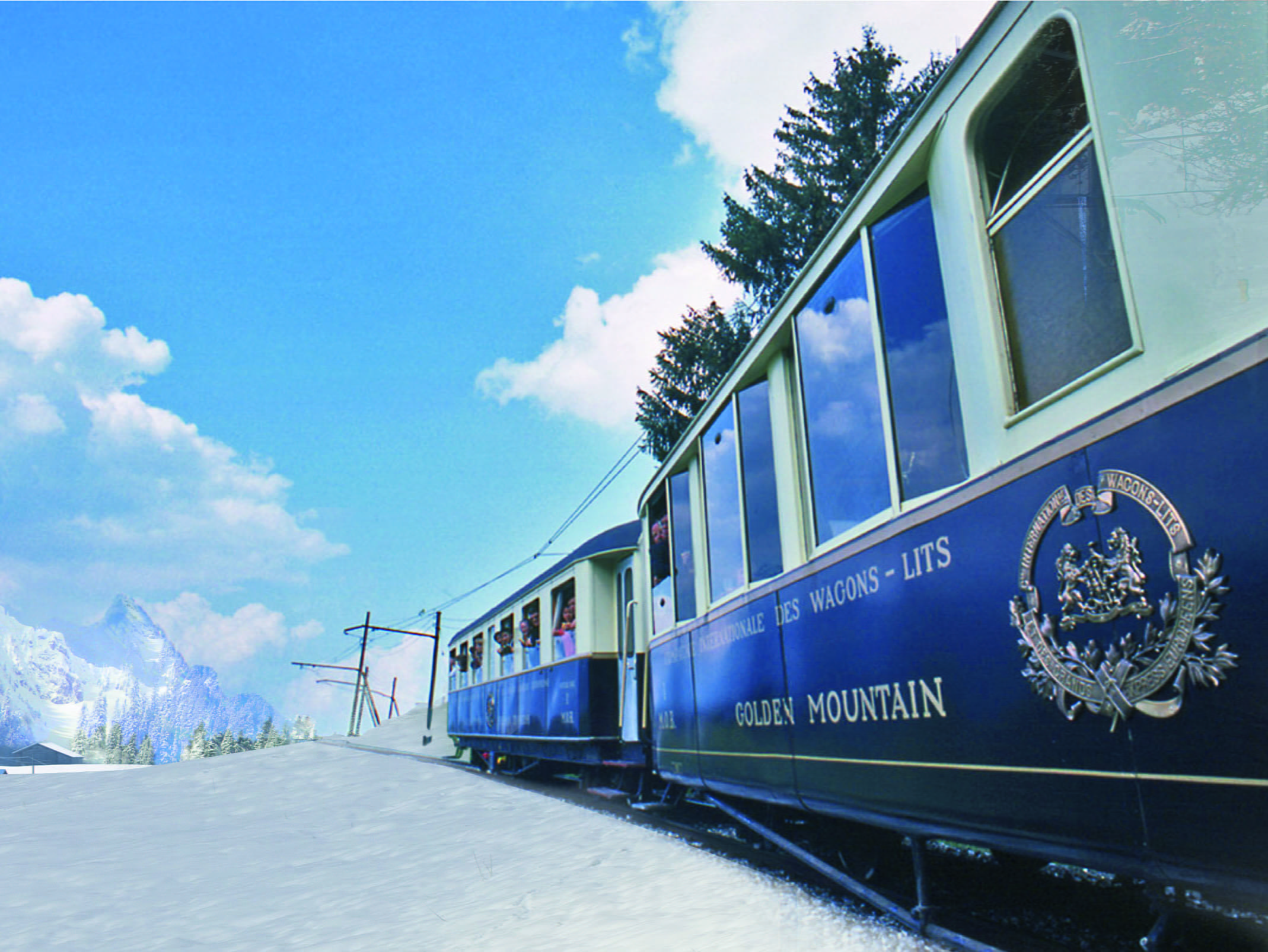 Mit den GoldenPass MOB Belle Epoque von Zweisimmen nach Montreux Ausflüge