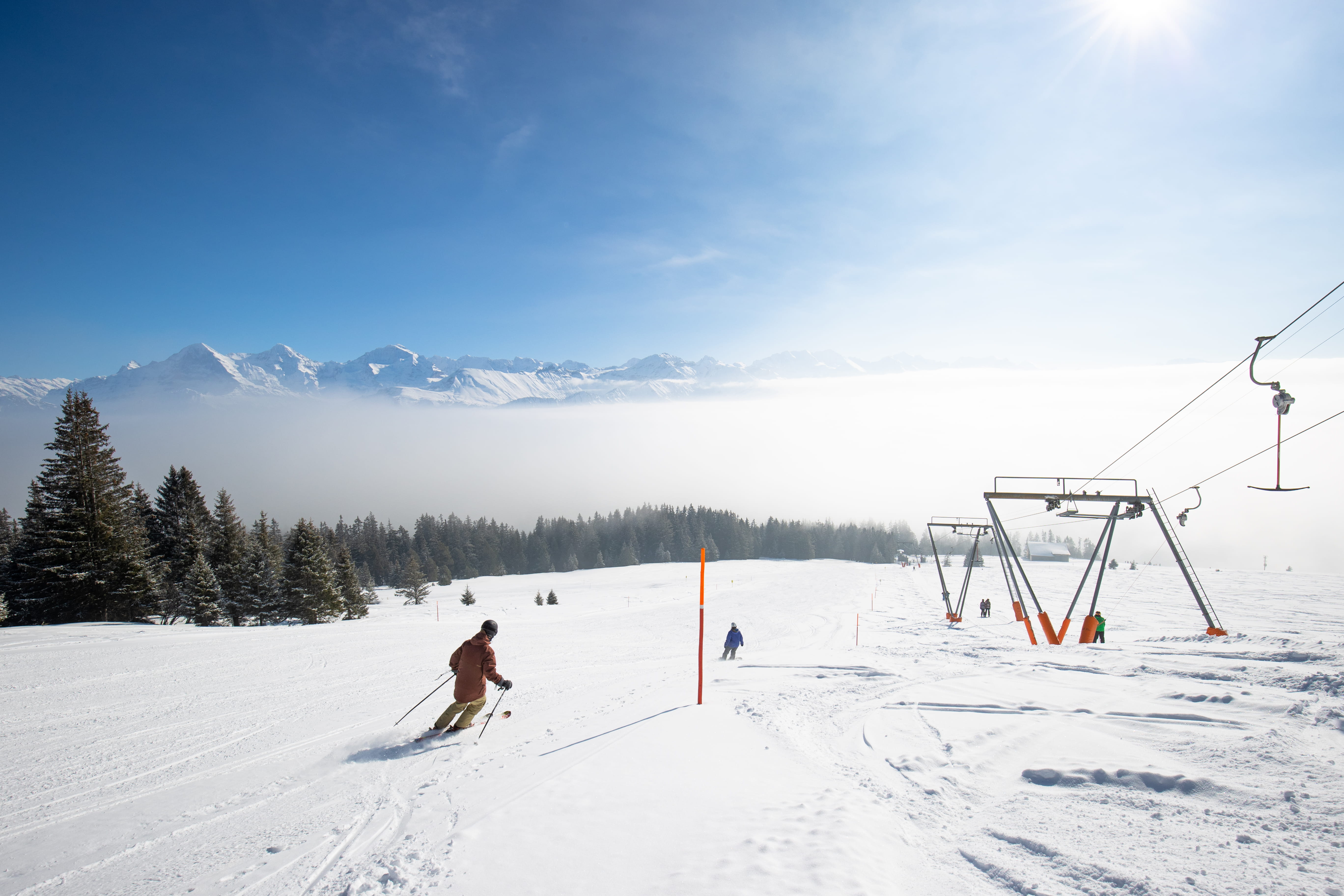 Niederhorn Skifahren und Snowboarden 1