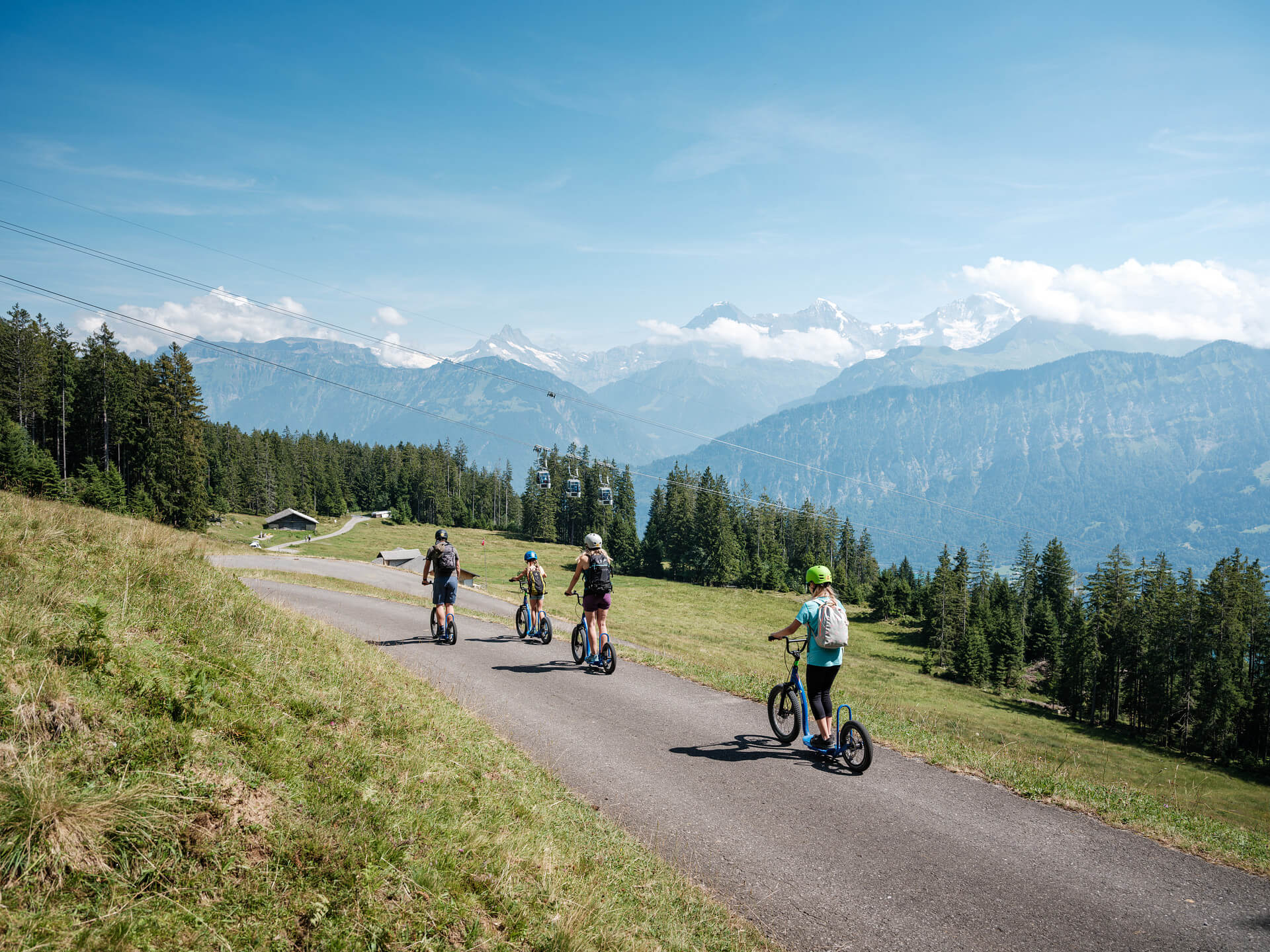 Trotti-Bike am Niederhorn