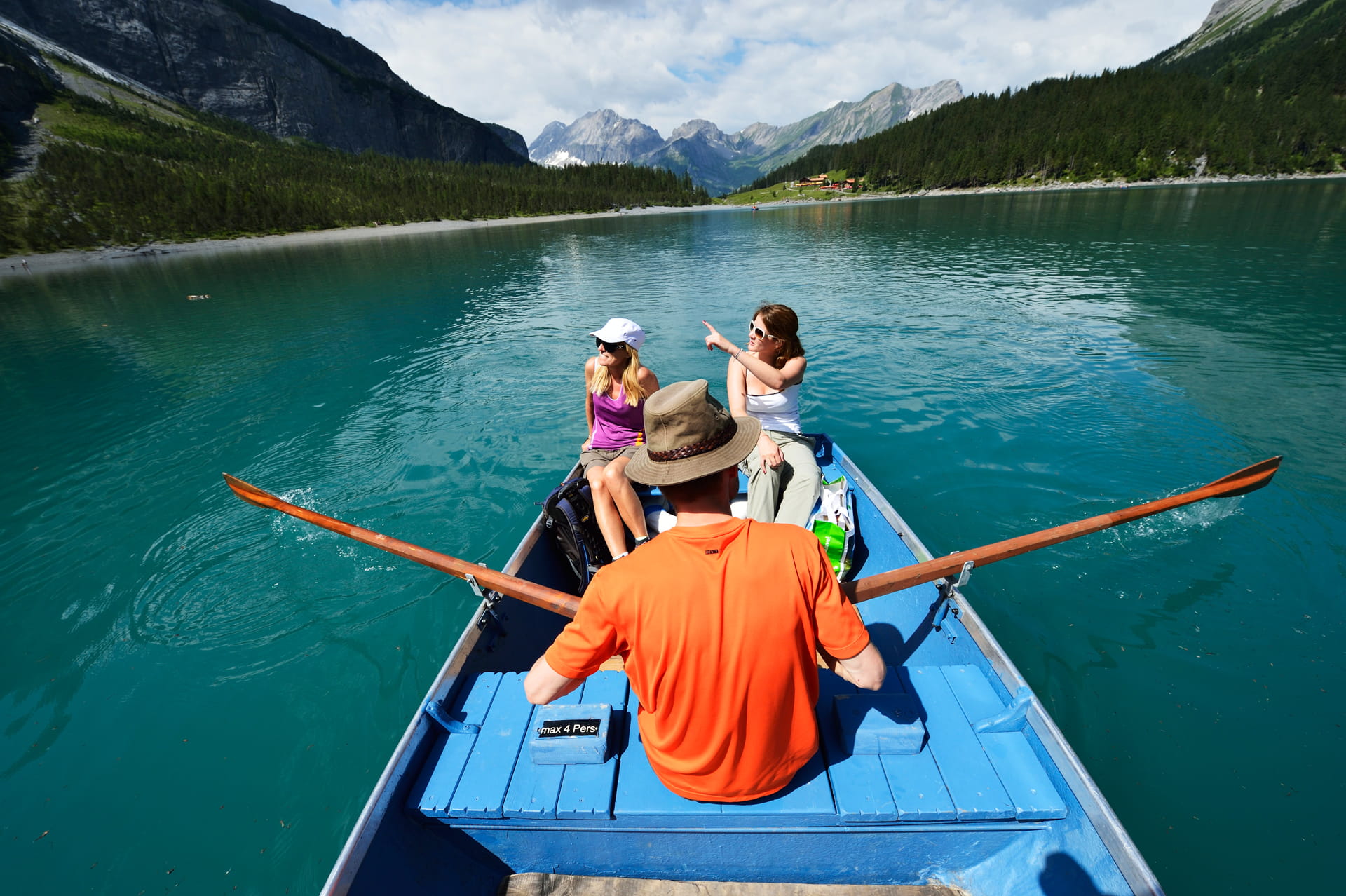 Rudern auf dem Oeschinensee