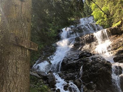 Dündenfall auf dem Erlebnisweg Griesalp.