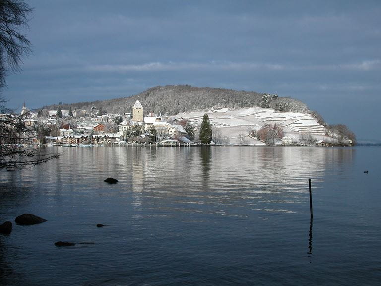 Spiez - Bucht mit Schloss Winter