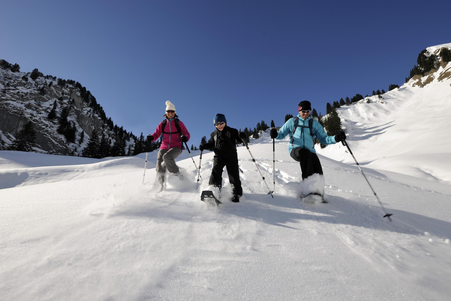 Schneeschuhlaufen am Stockhorn