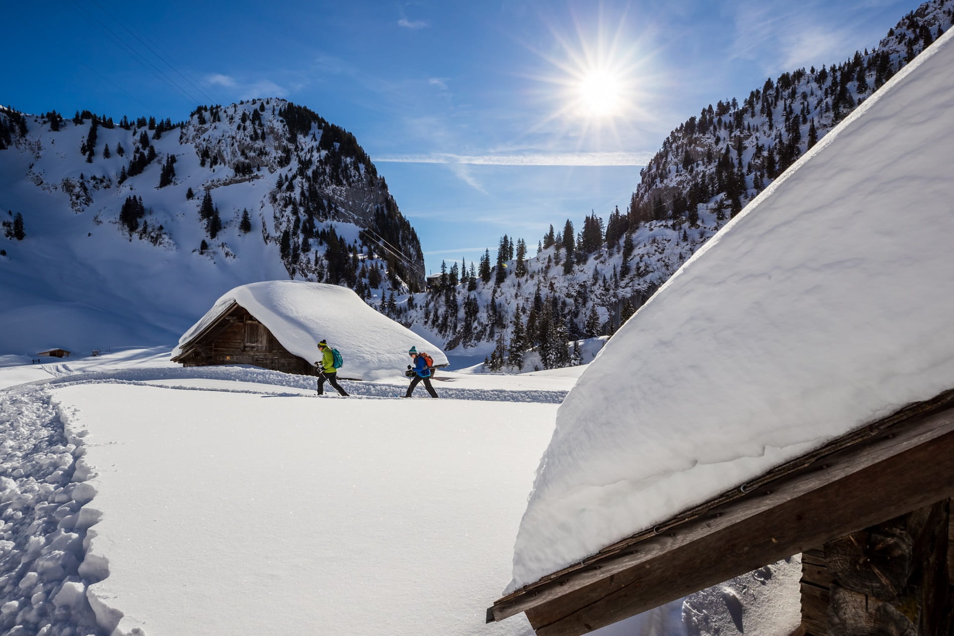 Schneeschuhwandern am Stockhorn