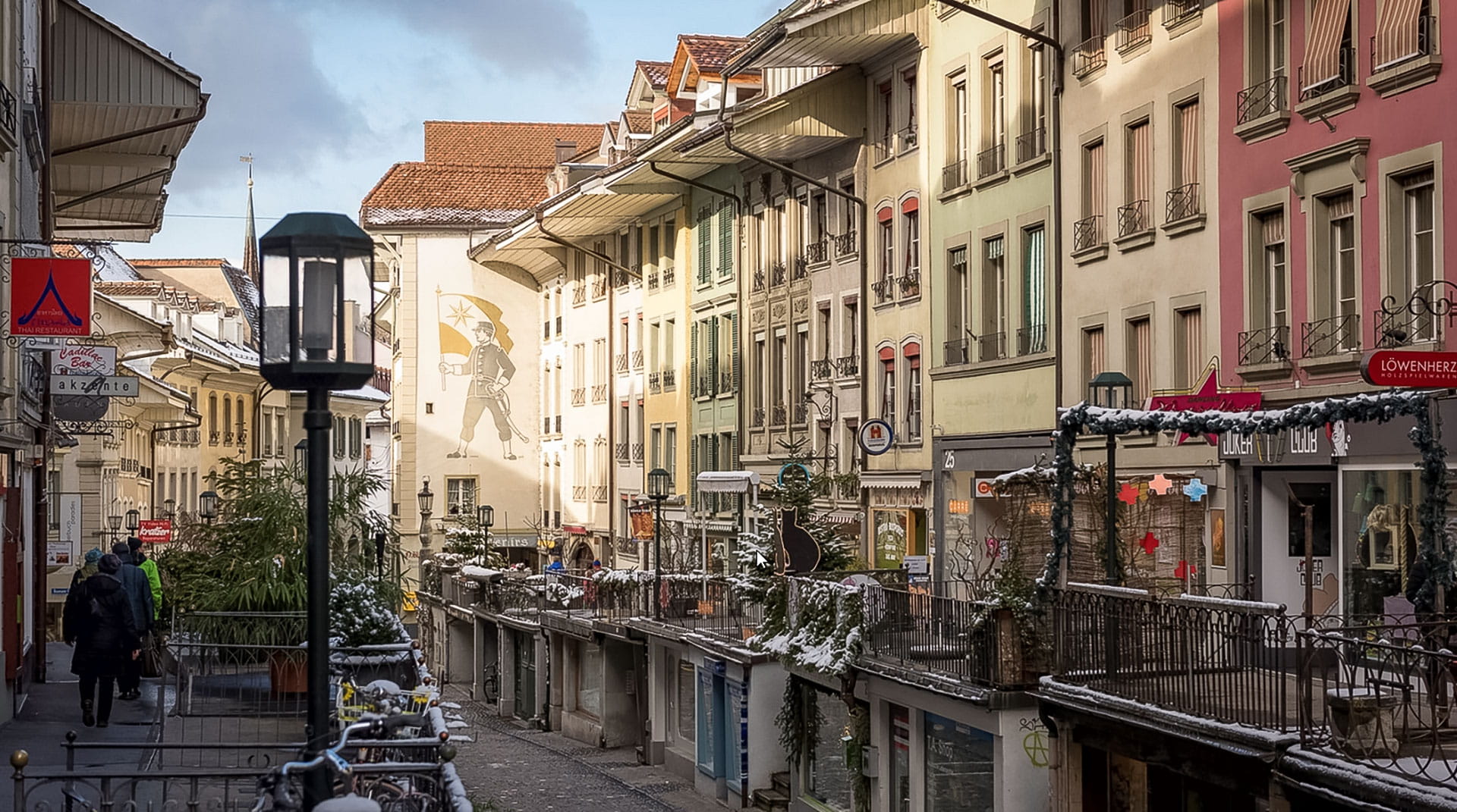 Thun Hauptgasse Winter