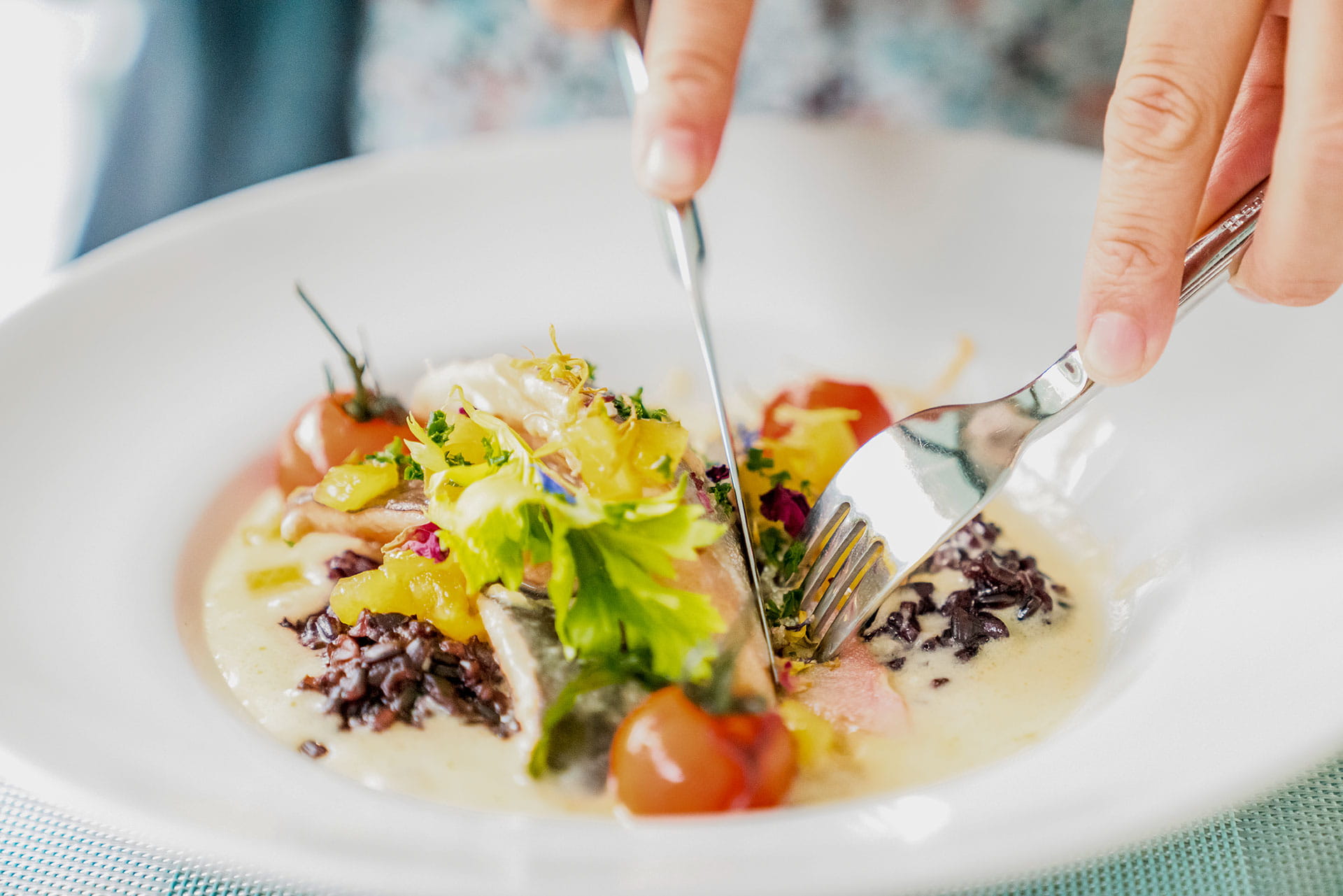 Schiffsgastronomie - Salatteller