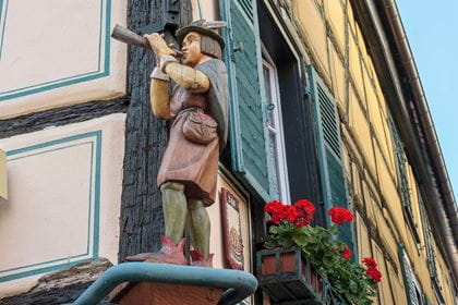 Elsass Holzfigur Ribeauville