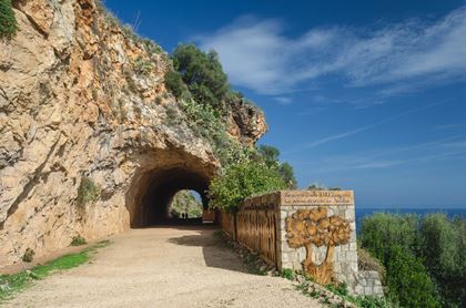 Sizilien Eingang zu Nationalpark Zingaro