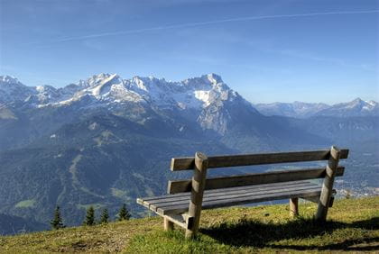 Zugspitze Aussichtsbank