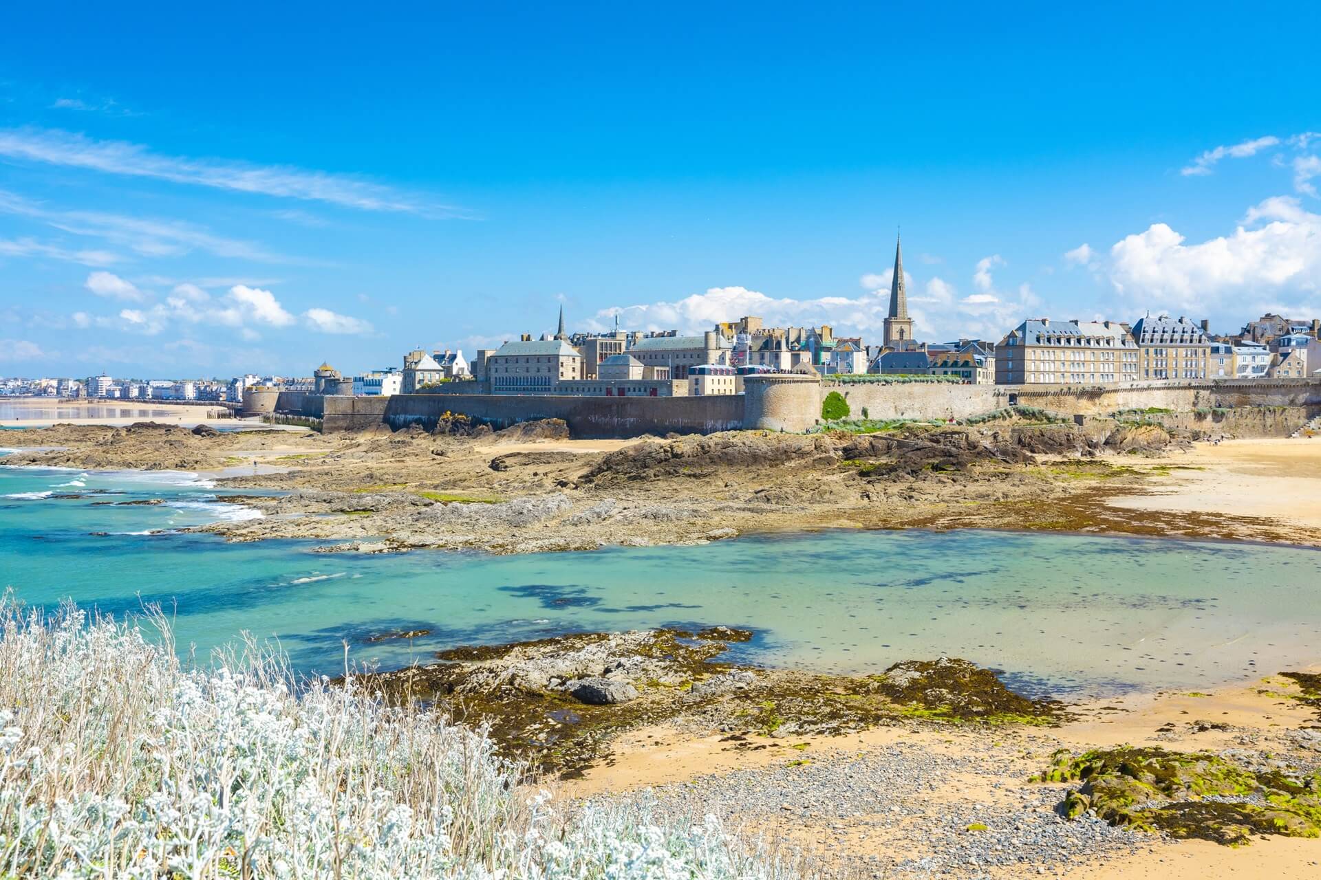 Bretagne Blick auf St Malo