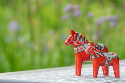 Dalarnapferchen aus Holz