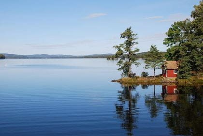Schweden Haus am See
