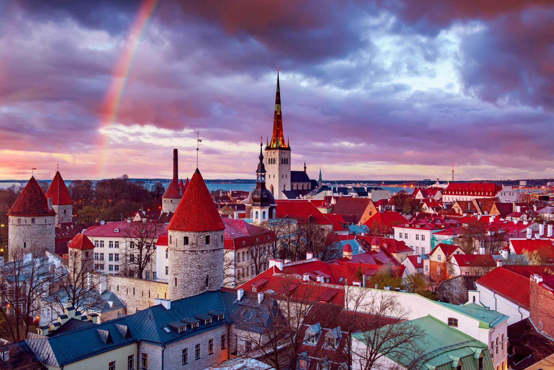 Tallinn bei Sonnenuntergang
