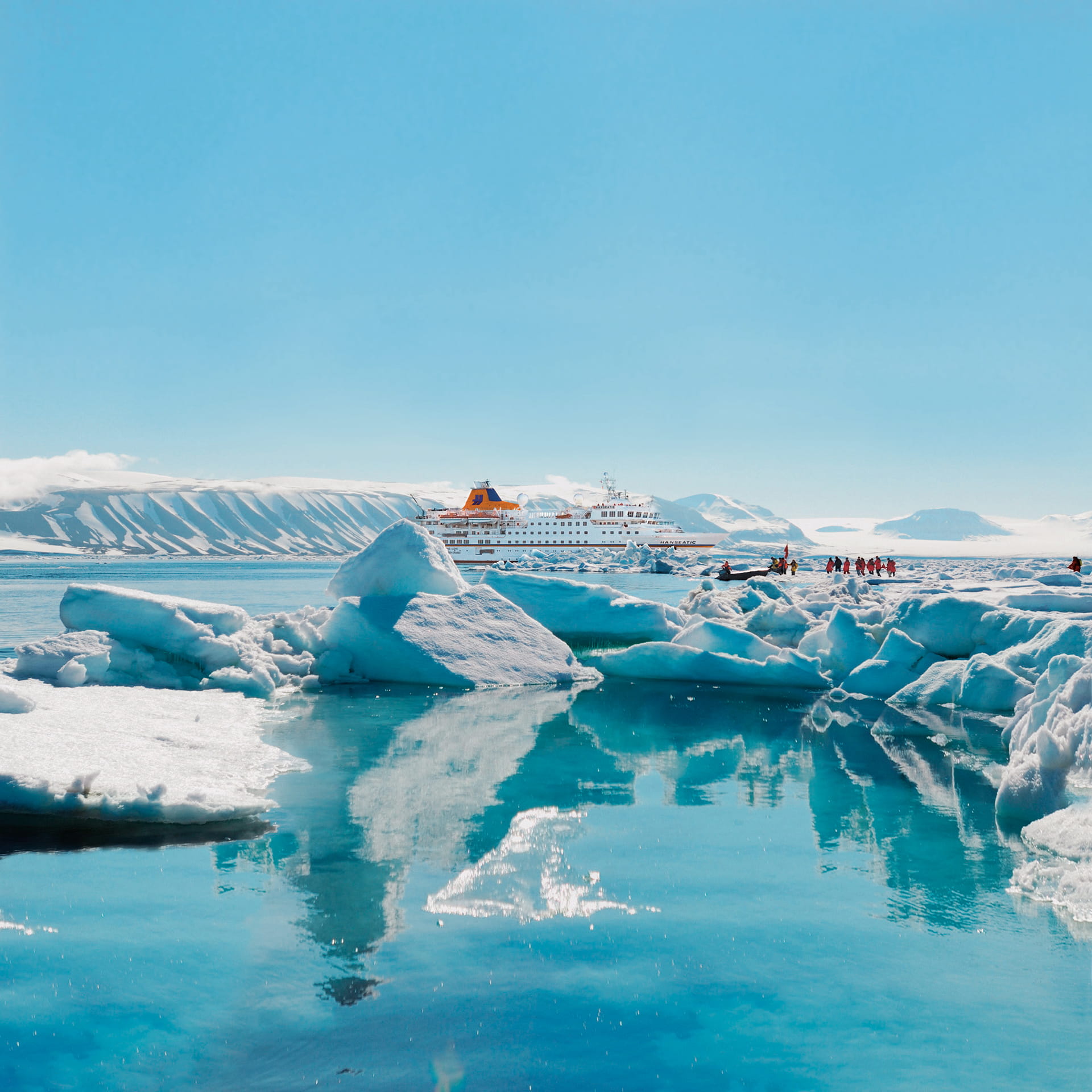 Eisberge auf der Expedition Spitzbergen