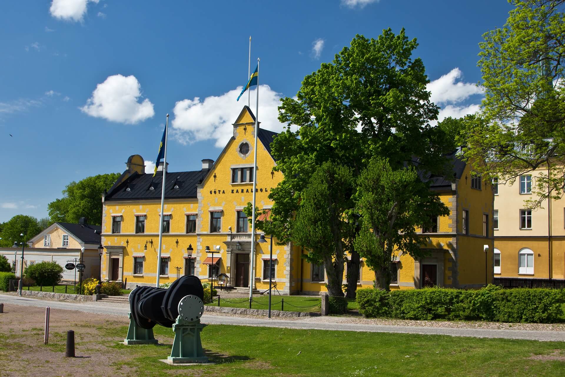 Gelbes Haus am Götakanal