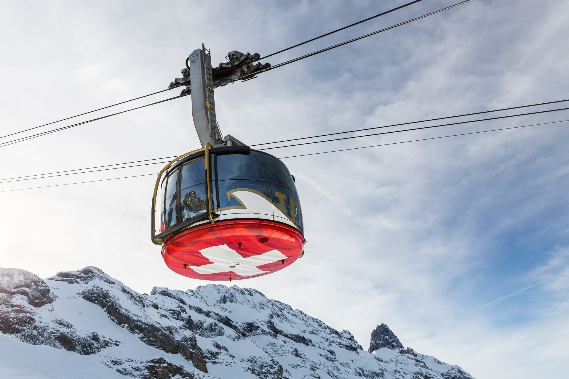 Engelberg Winter Gondel Titlis